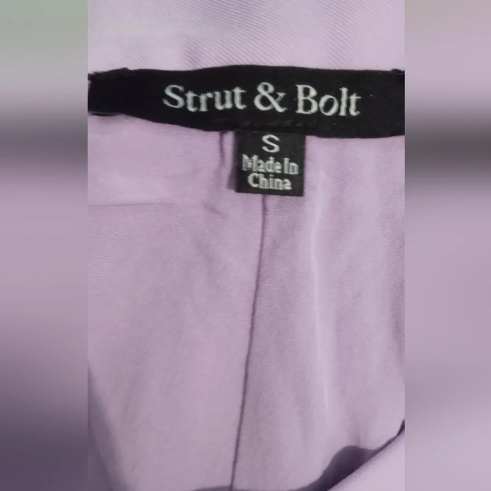 Strut & Bolt Purple Fringe Shorts